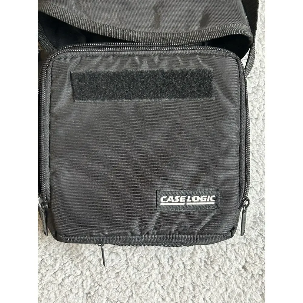 Case Logic Walkman CD Player Case Bag Vtg Retro Zippered Black Camera PDA Strap